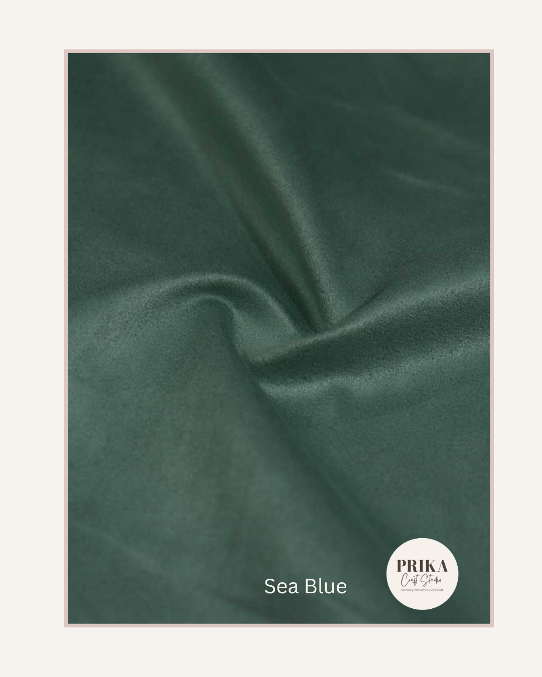 Premium Suede Fabric | Sea Blue