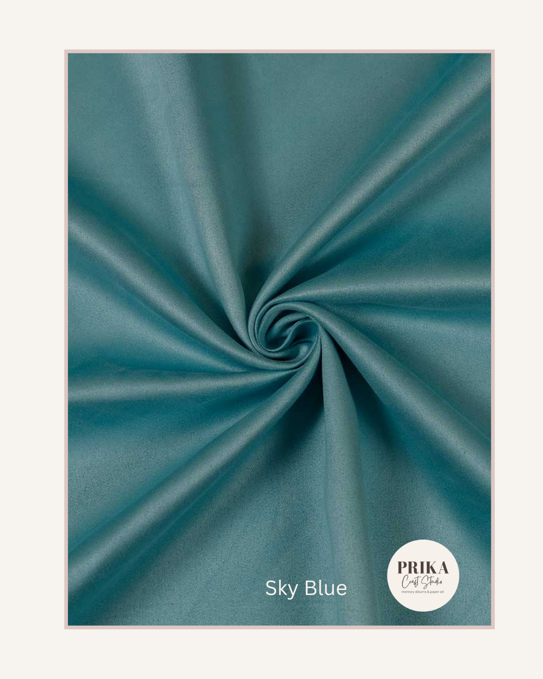 Premium Suede Fabric | Sky Blue