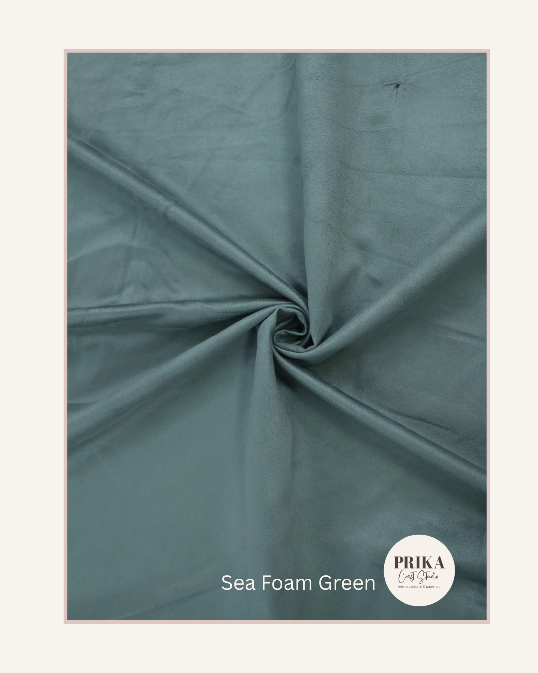 Premium Suede Fabric | Sea Foam Green
