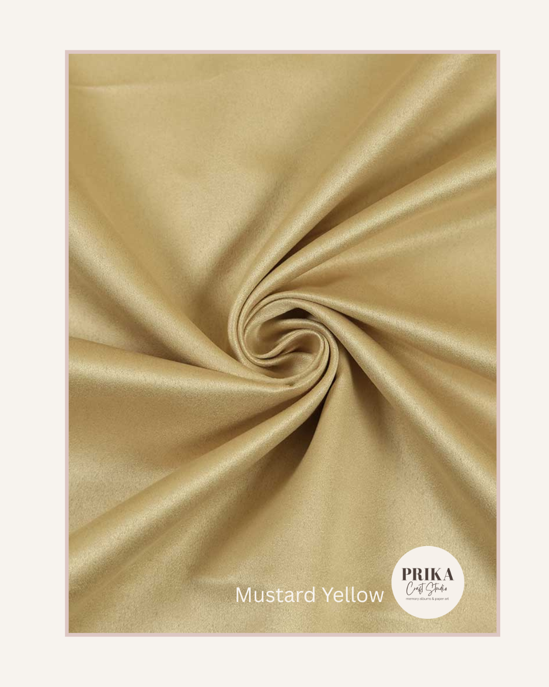 Premium Suede Fabric | Mustard Yellow