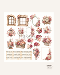 The Story in Bloom | Floral Theme | Element Sheet 1 | 12*12 Inches