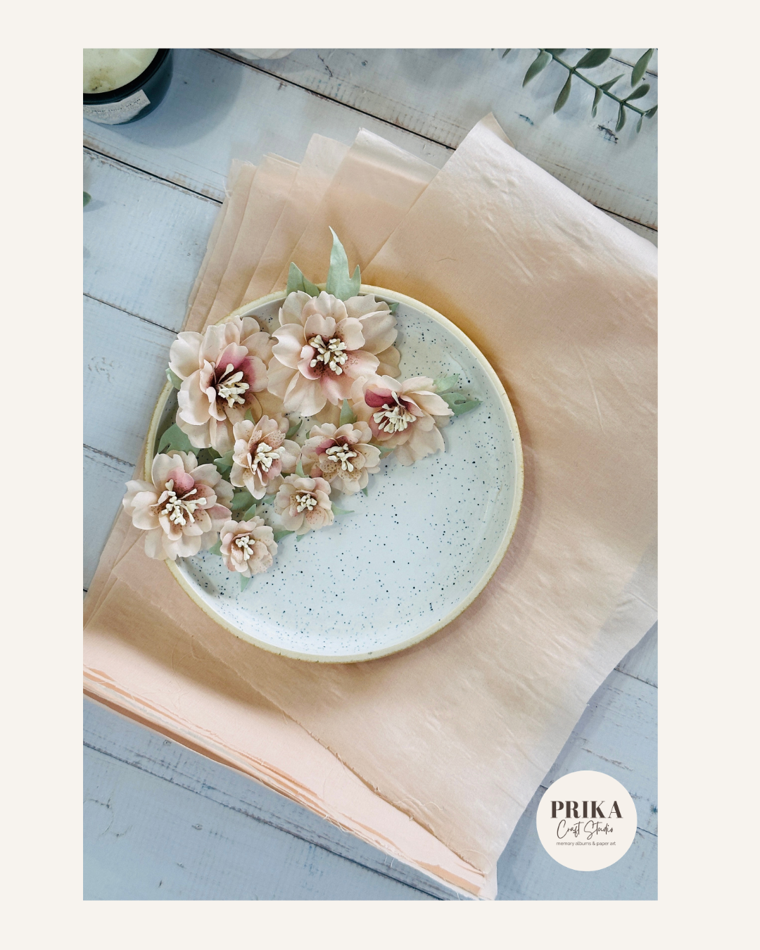 Floral Fabric | Soft Morning Peach Blossom