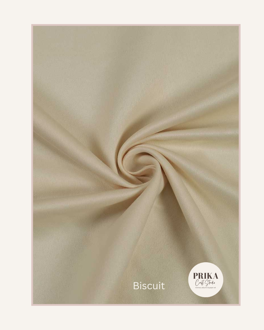 Premium Suede Fabric | Biscuit