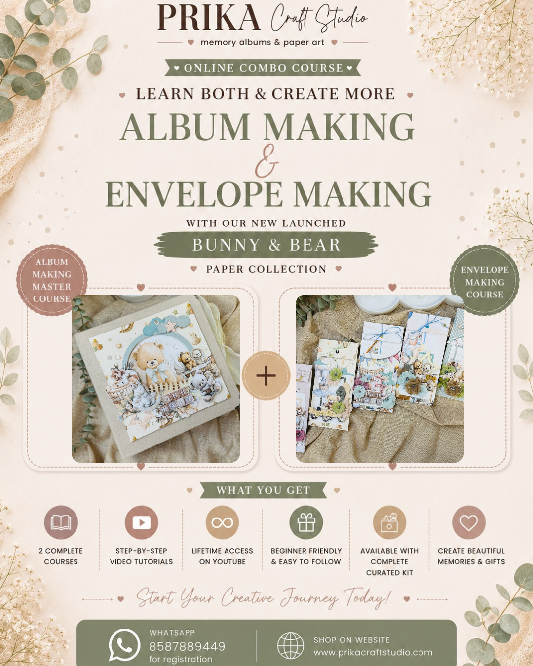 Ultimate Baby Album & Envelope Making Combo | Online Course