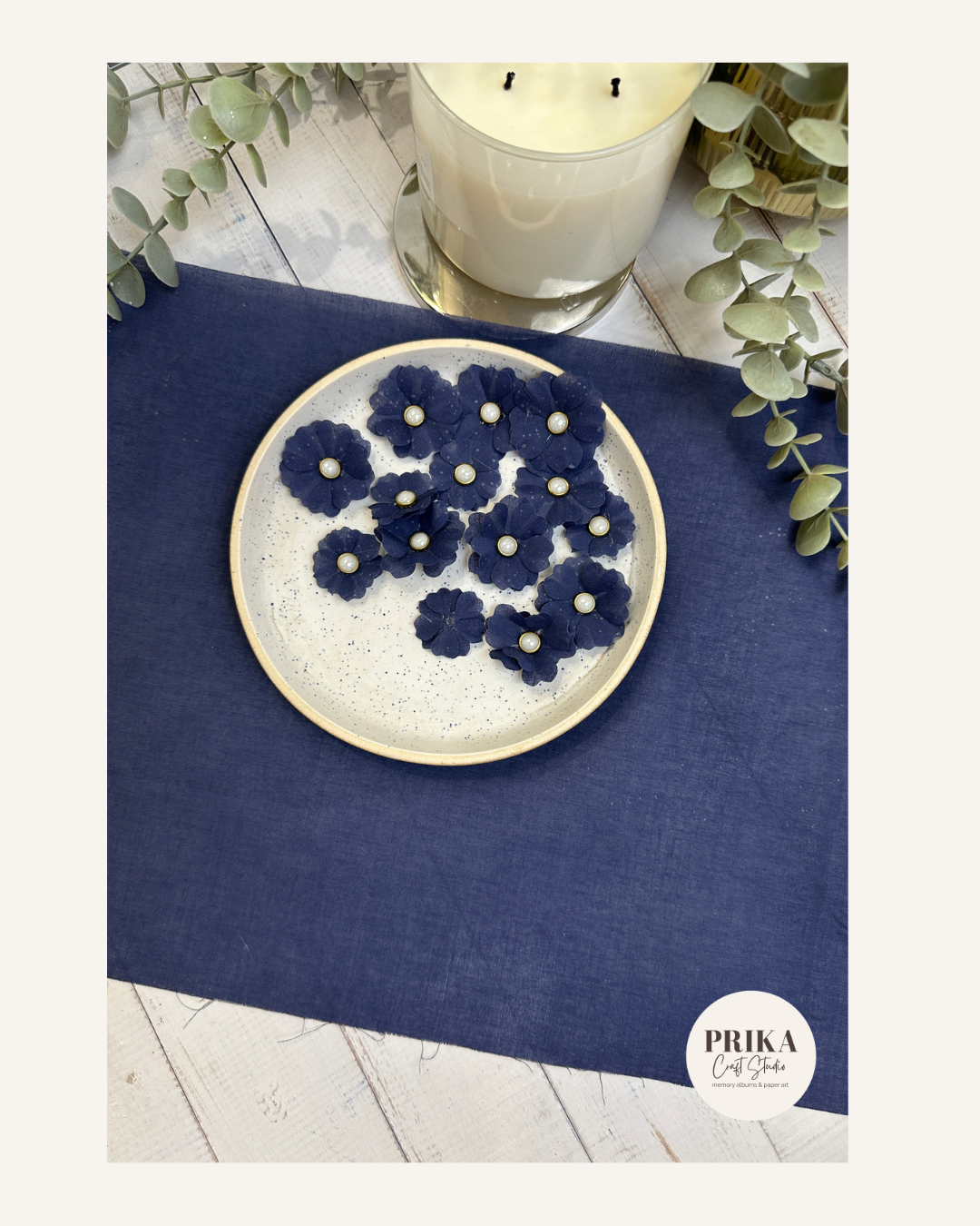 Floral Fabric | Deep Blue