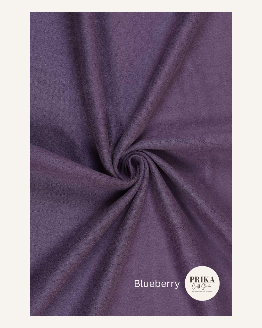 Premium Suede Fabric | Blueberry