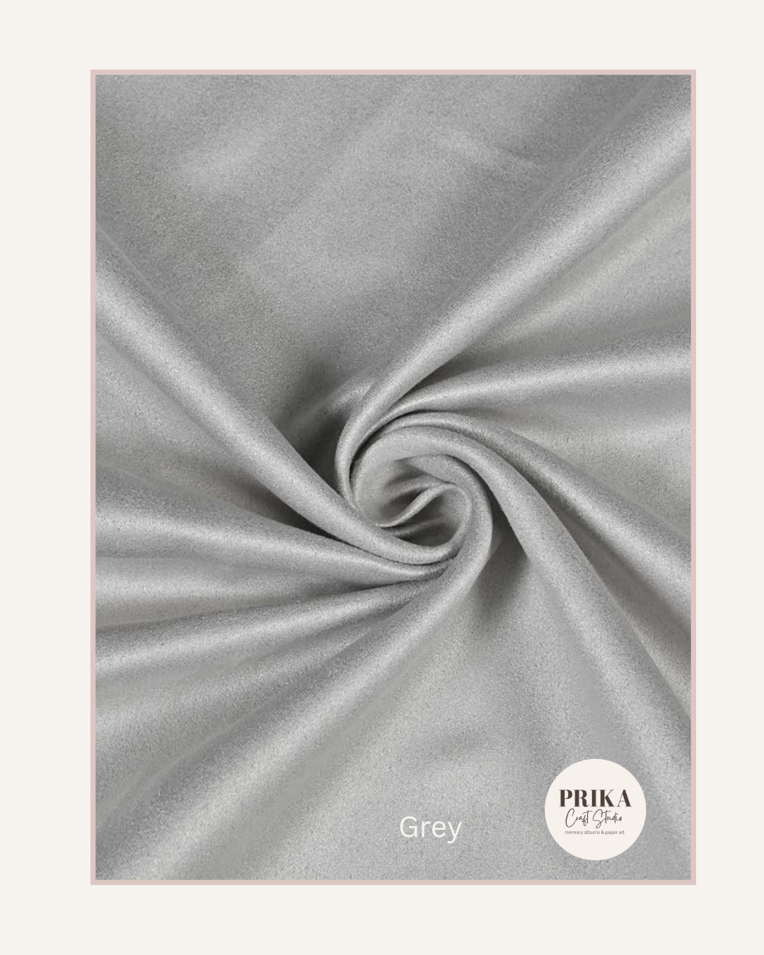 Premium Suede Fabric | Storm Grey