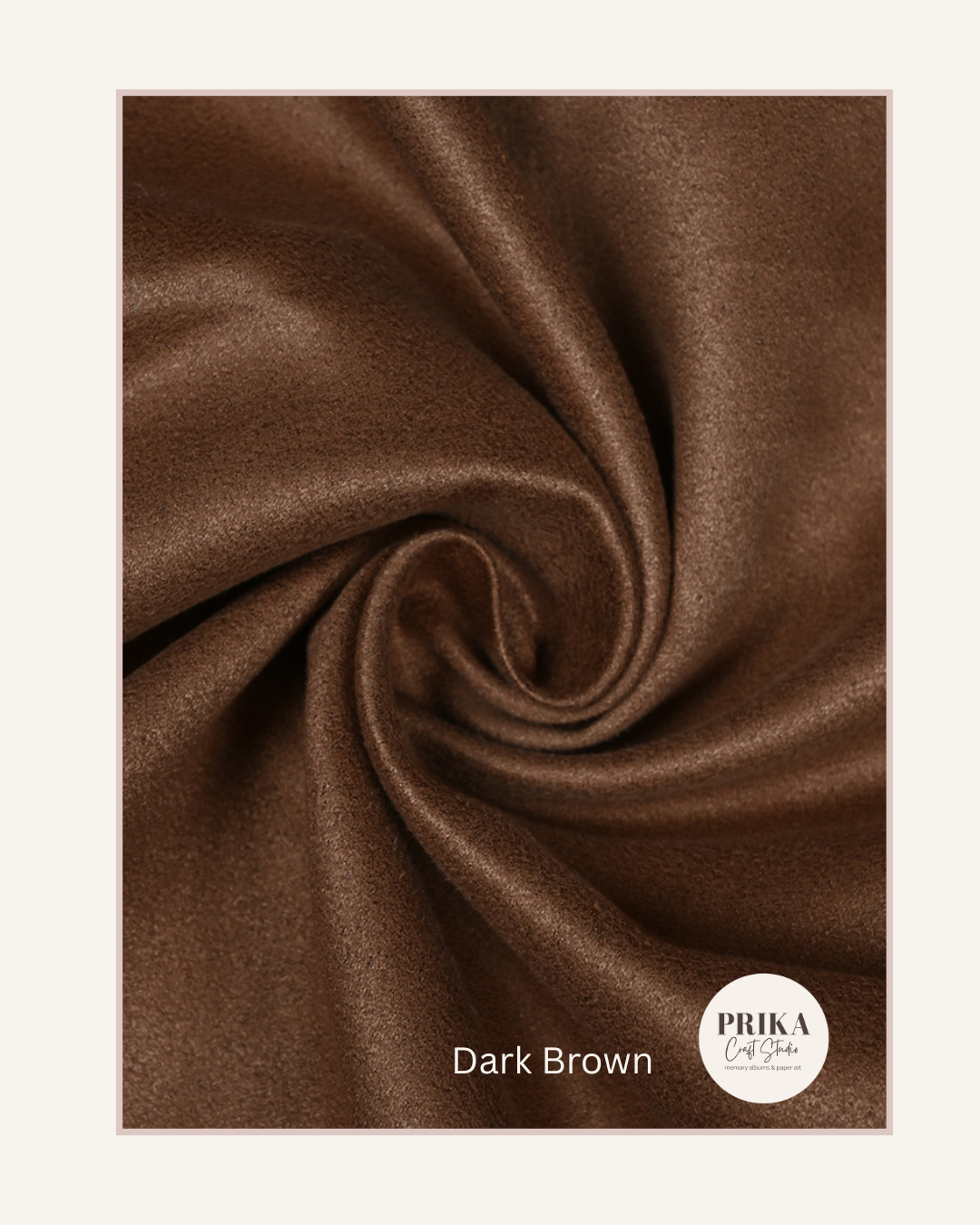 Premium Suede Fabric | Dark Brown