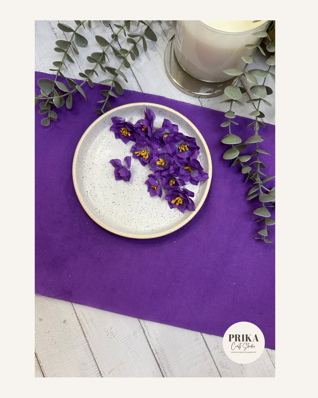 Floral Fabric | Deep Purple