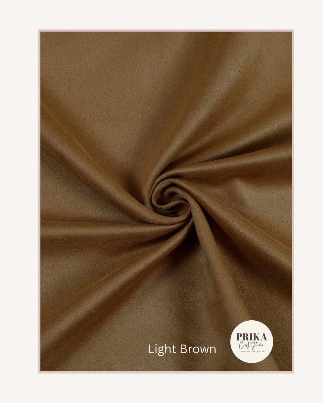 Premium Suede Fabric | Light Brown