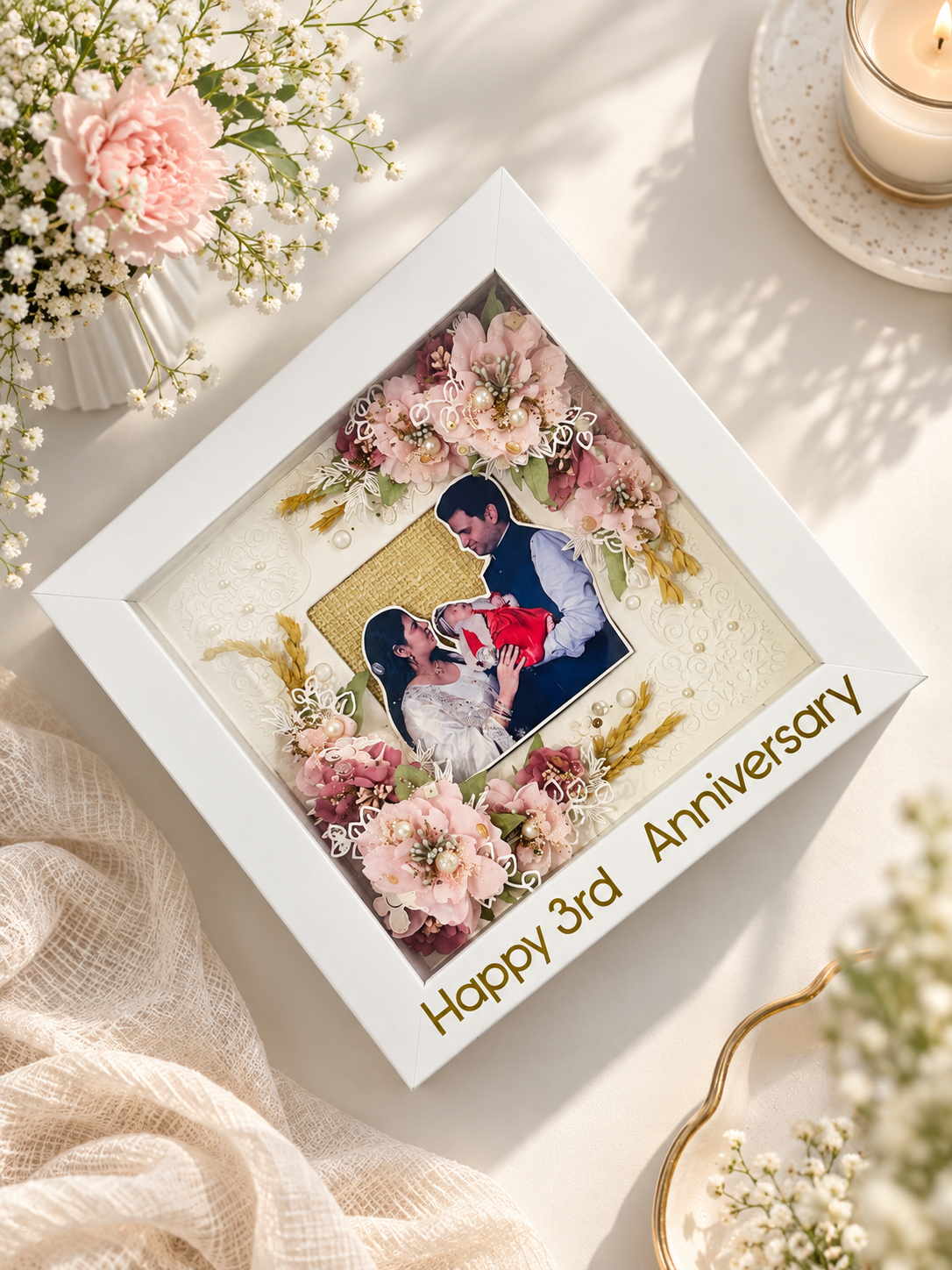 Floral Shadow Box Frame