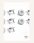 Magnet Album Closure | Pack of 5 Set | Silver